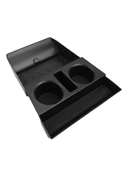 Car Storage Box Accessories Armrest Lower Center Console Cup Holder Lower Tray For Hyundai Santa Fe 2024 + Car Accessories