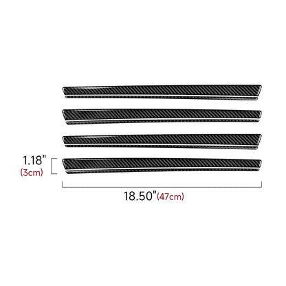Car Front Rear Doors Decor Trim Decals for 2011-2023 Chrysler 300 Accessories Carbon Fiber Interior Stickers
