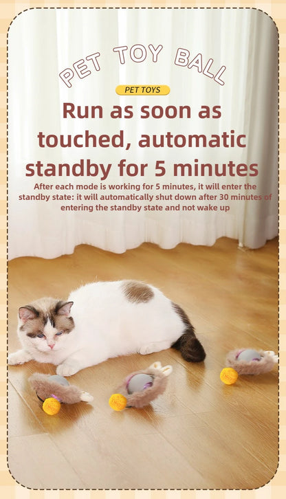 Cat Toys for Cats Ball Dog Toy Ball Electronic Interactive Pet Toy USB Automatic Moving Bouncing for Puppy Cat Products