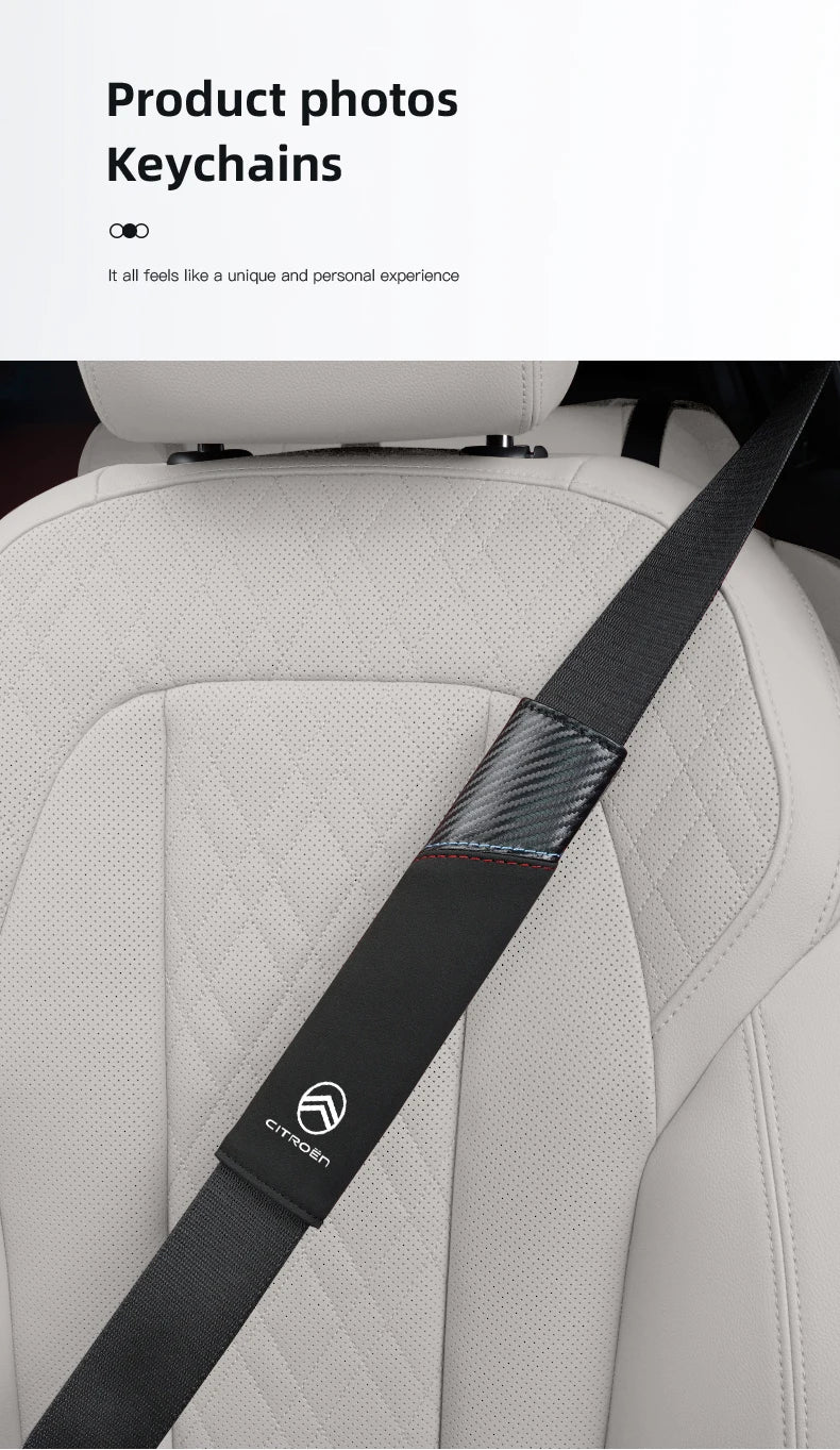 Car Seat Belt Protective Shoulder Cover Auto Accessories For Citroen C1 DS3 C2 C3 Vts C4 Saxo C4L C5 C6 C8 Xsara C3-XR Picasso