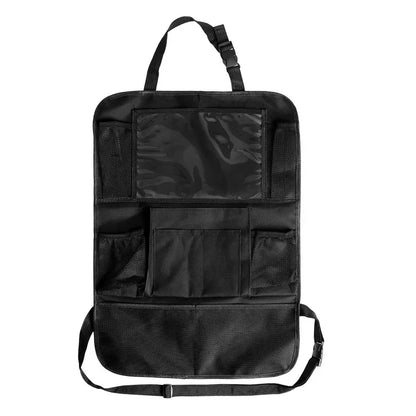 Car Rear Organizer with Touch Screen, Tablet Holder, Auto Storage Pockets Cover, Car Seat Back Protectors, Car Accessories