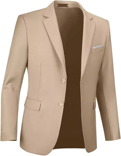 Men's fitted suit - Casual bright single-breasted jacket | Party, formal coat suitable for daily wedding banquets