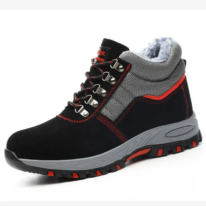 High Quality Men Safety Boots Work Boots Steel Toe Shoes Puncture-Proof Male Boot Winter Boots Warm Safety Botines for Men Botas