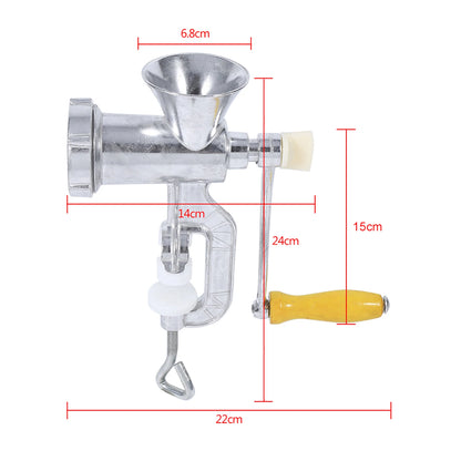 Home Kitchen Tool Aluminium Alloy Hand Operate Manual Meat Grinder Sausage Beef Mincer Table Kitchen Home Tool Home Meat Grinder