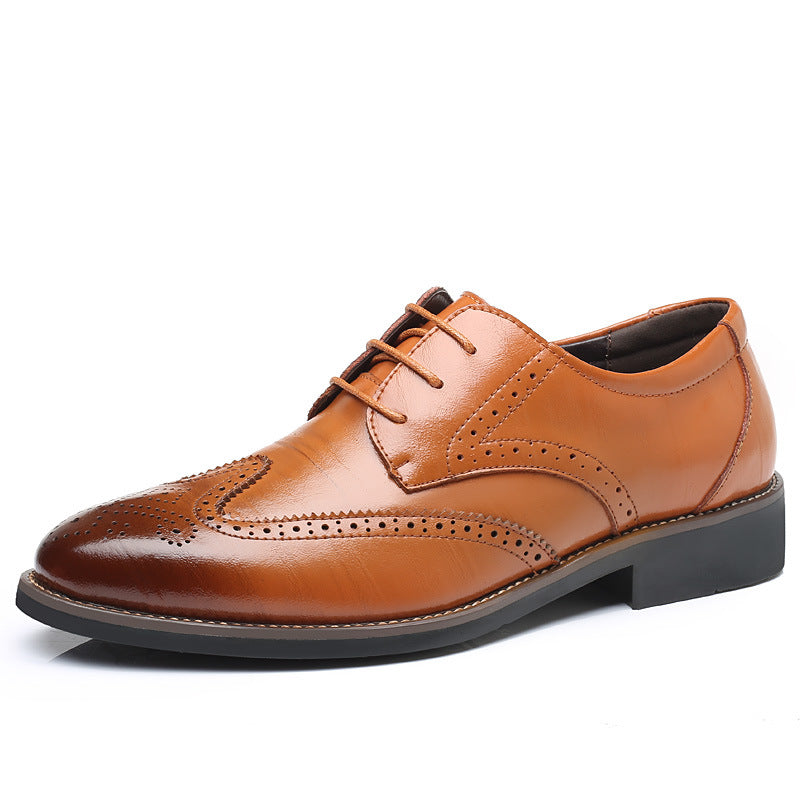 2023 Men Dress Shoes Comfortable Wear-resistant Formal Shoes Leather Luxury Fashion Groom Wedding Shoes Men Oxford Shoes Dress
