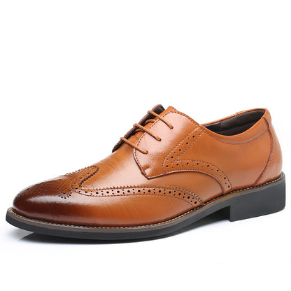 2023 Men Dress Shoes Comfortable Wear-resistant Formal Shoes Leather Luxury Fashion Groom Wedding Shoes Men Oxford Shoes Dress