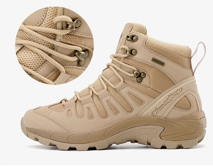 Men Boots 2024 New Platform Boots Outdoor Waterproof Casual Sneakers Working Men Ankle Boots Hiking Safety Shoes Mens Athletic