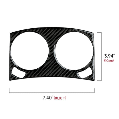 Car Front Water Cup Decor Decals for 2011-2023 Chrysler 300 Accessories Carbon Fiber Interior Stickers