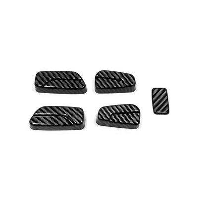 Car Accessories  For Isuzu D-MAX DMAX 2021 2022 ABS Carbon Center Console Window Switch Gear Armrest Box Panel Cover Trim