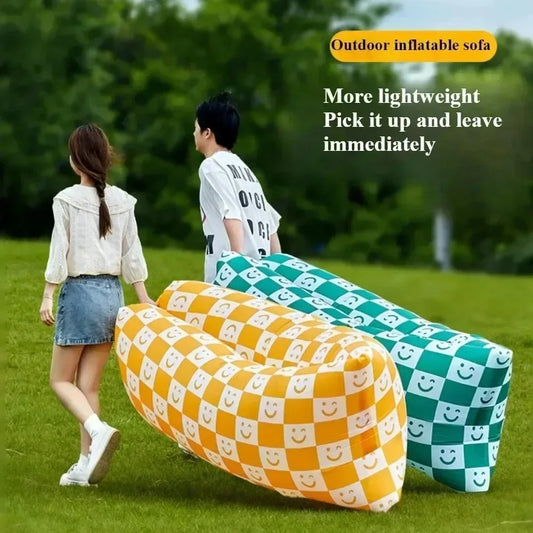 Outdoor Inflatable Sofa Inflatable Soft Comfortable Sofa Camp Picnic Multi Scene Lying Down Sofa Soft Portable Load Bearin Sofa