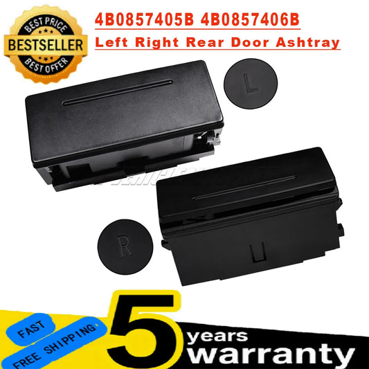4B0857405B 4B0857406B For Audi A6 C5 C6 S6 Avant Quattro Q7 RS6 VW Caddy new Left Right Rear Door Ashtray Black Car Accessories