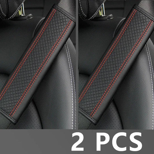 Car Accessories, Seat Belt Shoulder Protection, PU Leather Seat Belt Protective Cover, Comfortable And Breathable Car Supplies