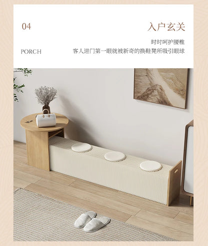 Foldable Screen partition apartment coffee table bench lazy sofa hair stool corrugated low stool organ paper bench furniture