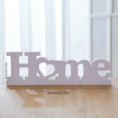 1pc HOME LOVE Logo White Home Design Art Deco Ornament