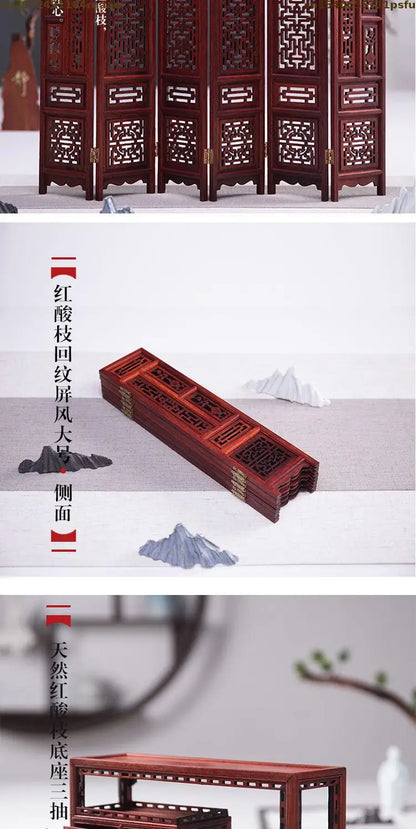 Miniature Antique Furniture Mini Table Models Chinese Handicrafts Doll Houses TV Movie Photographed Scene Retro Furniture Props
