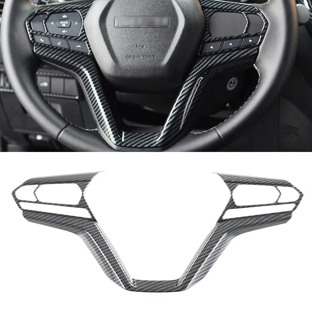 Car Accessories  For Isuzu D-MAX DMAX 2021 2022 ABS Carbon Center Console Window Switch Gear Armrest Box Panel Cover Trim