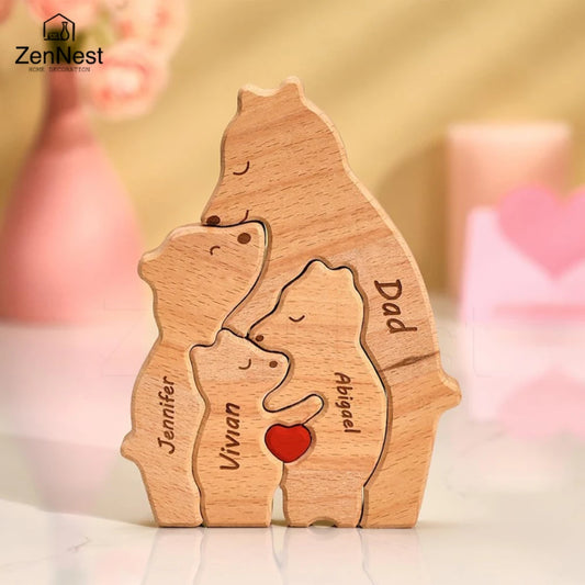 Custom Wooden Bear Puzzle