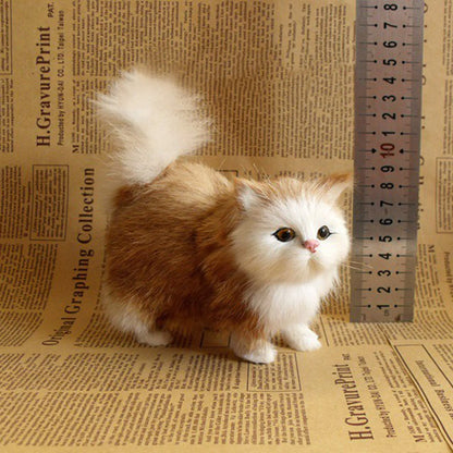 Simulation Cat Toys Plush Toys Simulation  Models Children'S Gifts Cadeaux InvitéS  هدايا