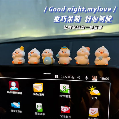 Car interior accessories, car center console decorations, cute bunny car accessories, electric vehicle accessories