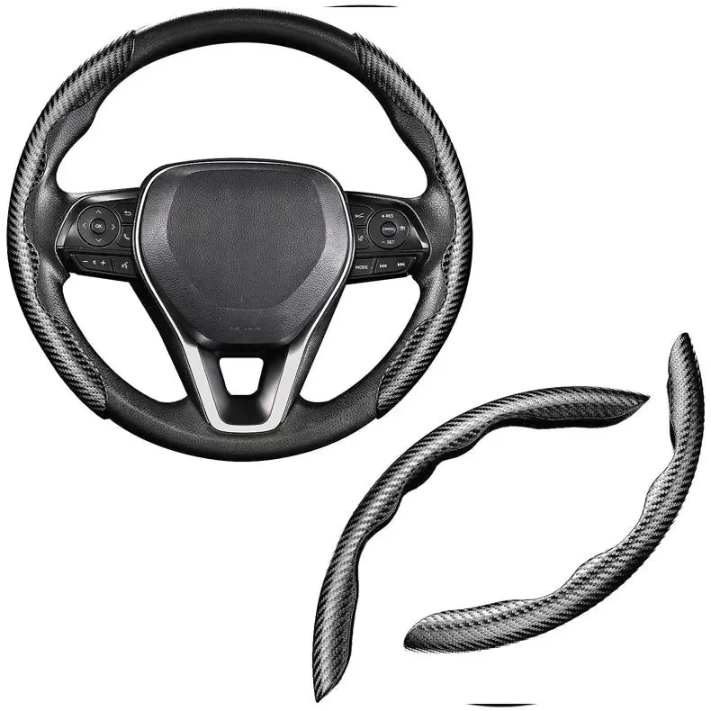 Car Accessories Universal Customized Protective Designer Carbon Fiber Car Steering Wheel Cover