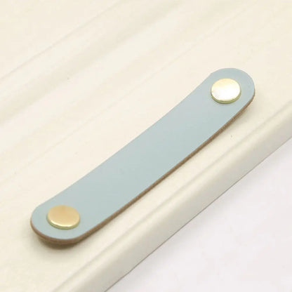 Furniture Modern Style Kitchen Wardrobe Cabinet Environmentally Soft Door Pulls Furniture Knobs Drawer Handle Leather Handle