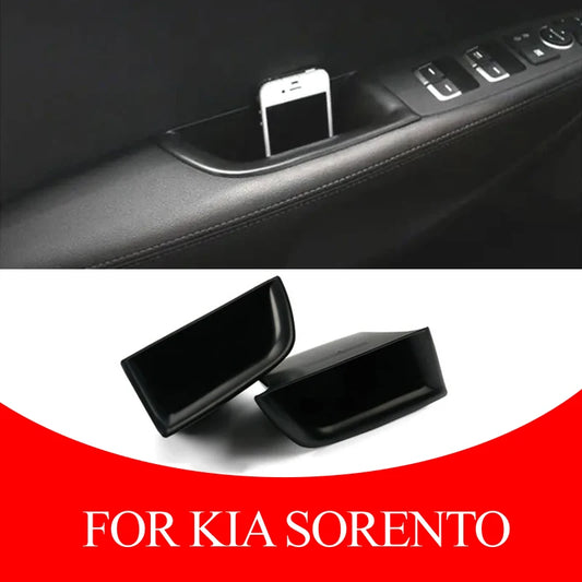 Car door handle storage box interior tray Armrest Holder Cup For Kia Sorento UM 2016 2017 2018 2019 car accessories