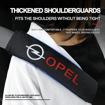 1/2pcs Car Interior Accessories Auto Seat Belt Cover Shoulder Pads For Opel insignia Astra H G J Antara vectra Vivaro corsa