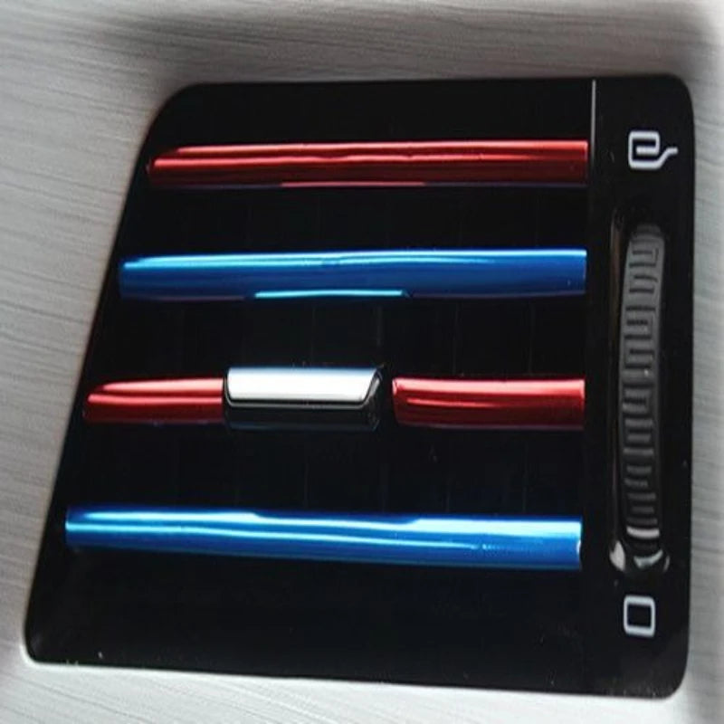 10pcs/set Auto Accessories DIY Car Interior Air Conditioning Outlet Decorative Strips, General Creative Car Styling