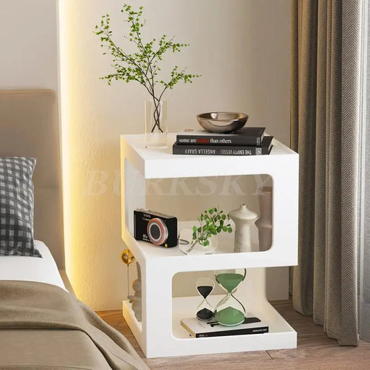 Bedside Table Nightstands Cabinet For Living Room Home Furniture Modern Cabinets Bed Side  Storage Locker For The Bedroom