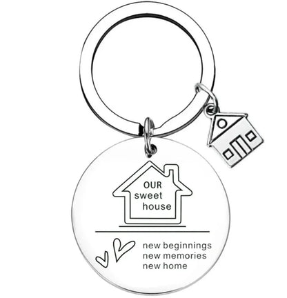 New Home Housewarming Gifts keyrings keychains House Warming Gifts New Home First Home key chains