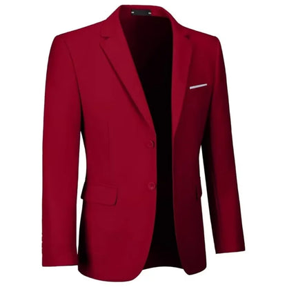 Men's fitted suit - Casual bright single-breasted jacket | Party, formal coat suitable for daily wedding banquets