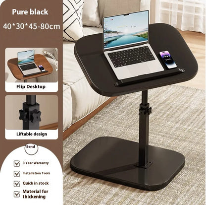 Mobile adjustable edge table Household foldable Mobile Lift Computer Desk Folding living room Desk Dormitory Bedside Table