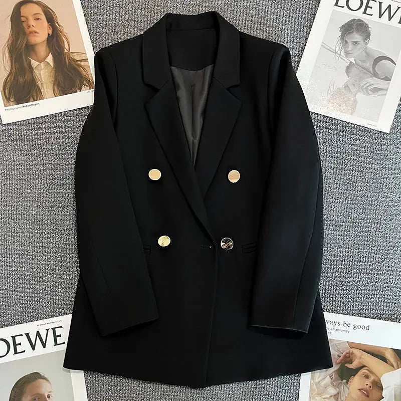 Elegant Korean Fashion Blazer - Luxury Casual Sports Jacket for Spring & Fall