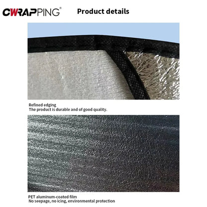 Car Sun Visor Sunroof Auto Steering Wheel Sun Shade Double Heat Insulation Sunshade Cover Protection Car Interior Accessories