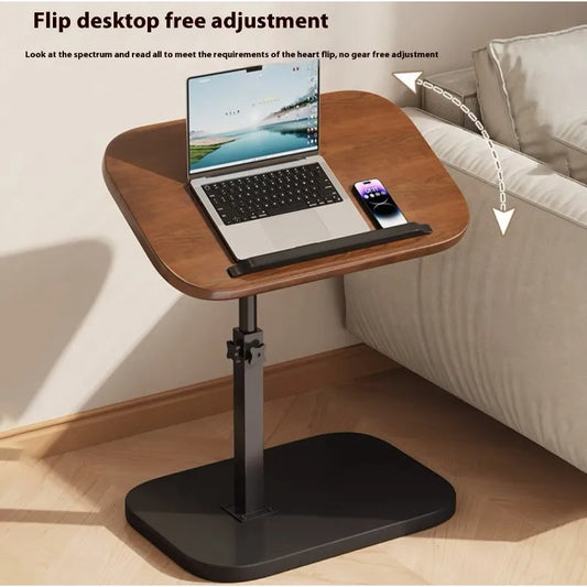 Mobile adjustable edge table Household foldable Mobile Lift Computer Desk Folding living room Desk Dormitory Bedside Table