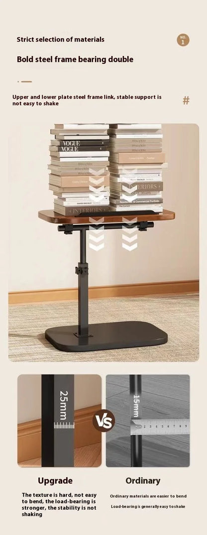 Mobile adjustable edge table Household foldable Mobile Lift Computer Desk Folding living room Desk Dormitory Bedside Table