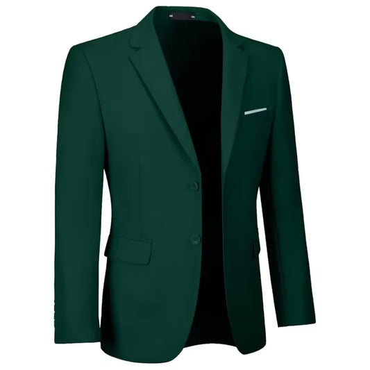 Men's fitted suit - Casual bright single-breasted jacket | Party, formal coat suitable for daily wedding banquets