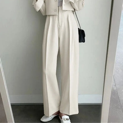 New Spring and Autumn Casual British Style Suit Women's Fashion Pants Suit
