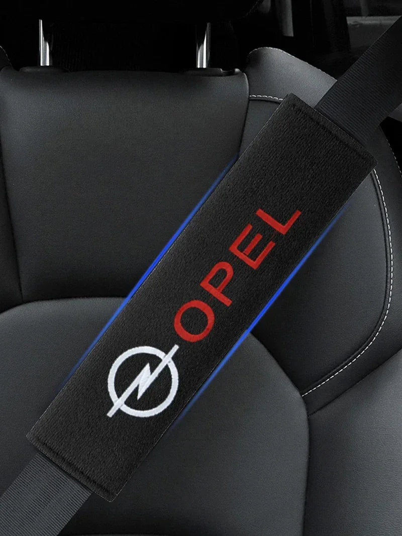 1/2pcs Car Interior Accessories Auto Seat Belt Cover Shoulder Pads For Opel insignia Astra H G J Antara vectra Vivaro corsa