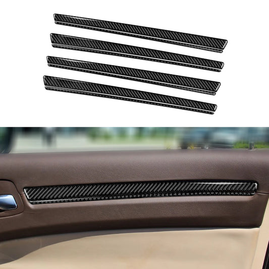 Car Front Rear Doors Decor Trim Decals for 2011-2023 Chrysler 300 Accessories Carbon Fiber Interior Stickers