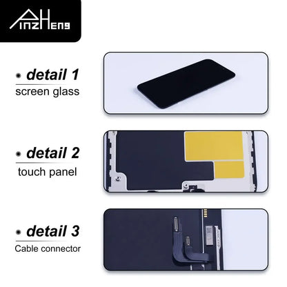 PINZHENG High Quality Display INCELL OLED OEM AMOLED For iPhone XS MAX X XR 11 12 13 MINI PRO PROMAX Screen Replacement LCD