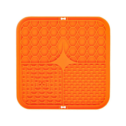 Pet Lick Silicone Mat for Dogs Pet Slow Food Plate Dog Bathing Distraction Silicone Dog Sucker Food Training Dog Feeder Supplies