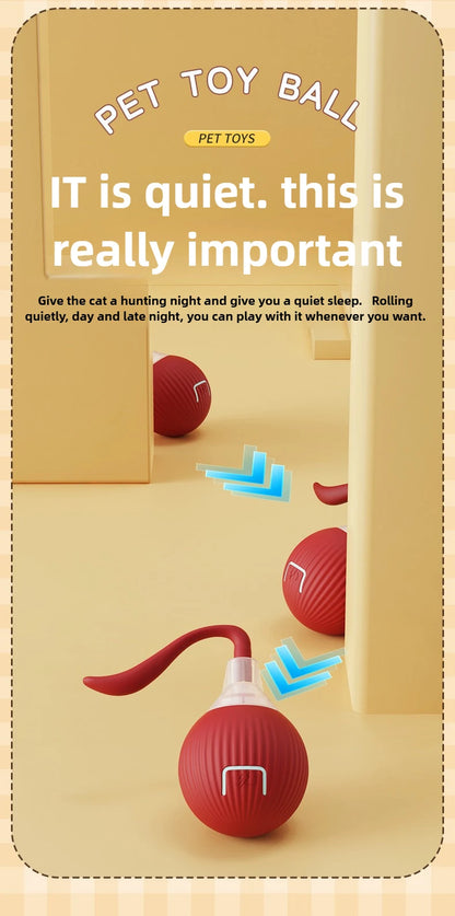 Cat Toys for Cats Ball Dog Toy Ball Electronic Interactive Pet Toy USB Automatic Moving Bouncing for Puppy Cat Products