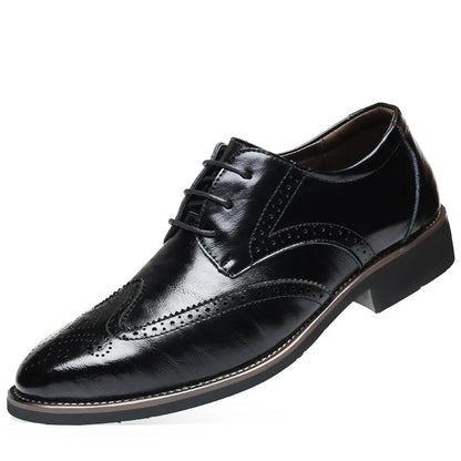 2023 Men Dress Shoes Comfortable Wear-resistant Formal Shoes Leather Luxury Fashion Groom Wedding Shoes Men Oxford Shoes Dress