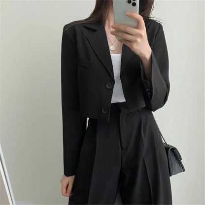 New Spring and Autumn Casual British Style Suit Women's Fashion Pants Suit