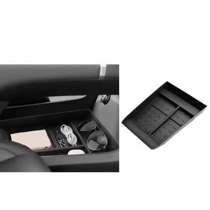 Car Storage Box Accessories Armrest Lower Center Console Cup Holder Lower Tray For Hyundai Santa Fe 2024 + Car Accessories