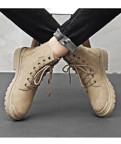 Men's Winter Boots Offer Safety Work Shoes Mens Shooes Men Motorcycle Boot Ankle Snow High Military Man Tactical Army Working