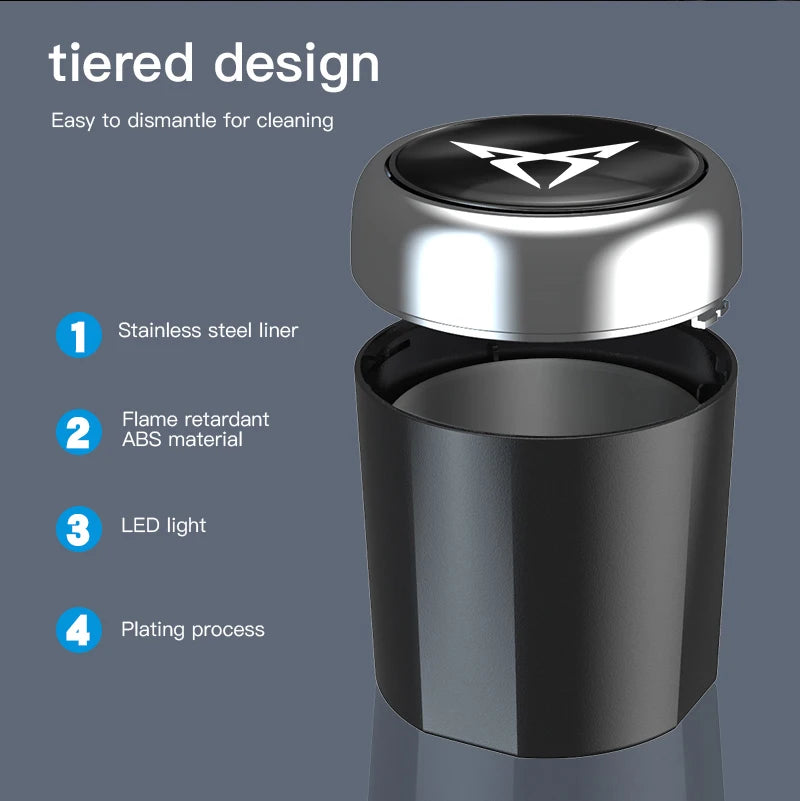 car ashtray accessories vehicles Car accessories novelty for Seat Ibiza 6l 6J Leon Sport Mk3 mk2 5F 2 Cupra Alhambra