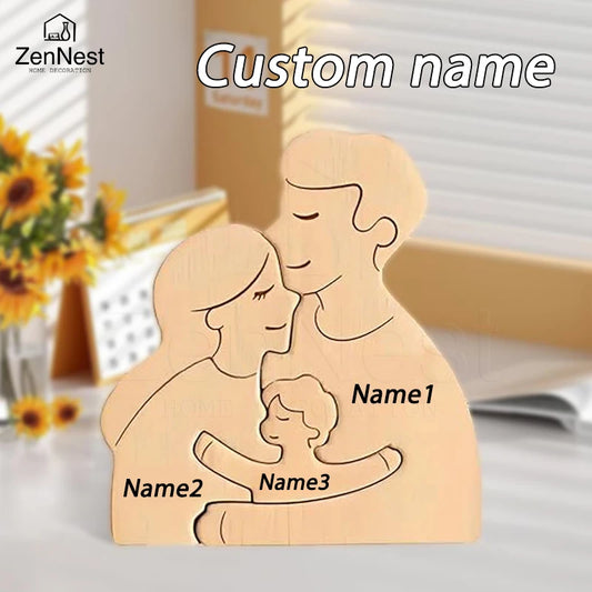 Personalized Home Puzzles, Custom Wooden Home Decorations, Warm Home Decorations, Mother's Day Father's Day Warm Gifts