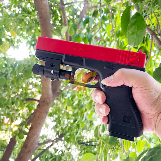 Manual G17 Toy Gun With Laser Soft Bullet Airsoft Pistol Outdoor Sports CS Game Weapon for Gift